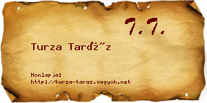 Turza Taráz névjegykártya